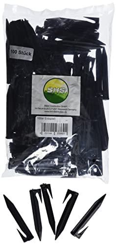 100 Stück Haken Befestigung Mähroboter Rasenroboter Erdanker Kabelhalter Führung Zubehör Set Befestigung für Begrenzungskabel Suchkabel Kabelhalter Kompatibel mit Gardena/Bosch/Husqvarna/Worx - 2