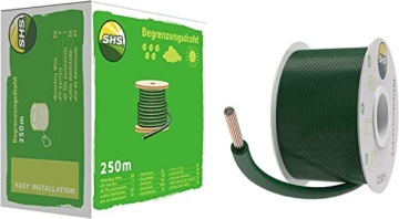250m Begrenzungskabel für Mähroboter Rasenmäher Rasenroboter Zubehör Set Begrenzungsdraht für Suchkabel - kompatibel mit Gardena/Bosch/Husqvarna/Worx/Honda/ROBOMOW/iMow / Ø2,7mm - 6