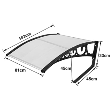 AUFUN Mähroboter Garage Dach Carport für Rasenmäher Automower 103 x 77 x 45,5 cm Mähroboter Carport Schutzhülle Schutz vor Regen, Hagel und UV-Strahlen - 2