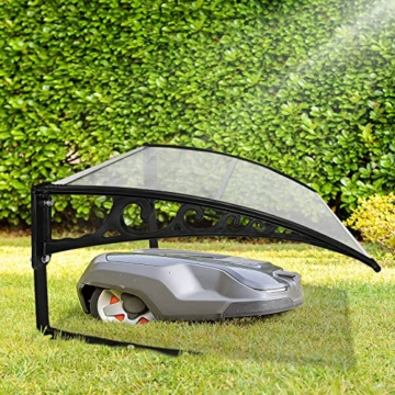 AUFUN Mähroboter Garage Dach Carport für Rasenmäher Automower 103 x 77 x 45,5 cm Mähroboter Carport Schutzhülle Schutz vor Regen, Hagel und UV-Strahlen - 6