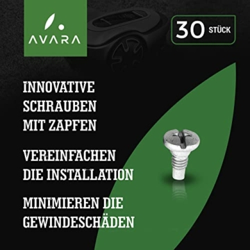 AVARA Mähroboter Messer - Ersatzklingen Husqvarna Mähroboter - innovative Schrauben - für Rasenroboter Automower von Husqvarna , Gardena, Yard Force - 30 Stück - 3