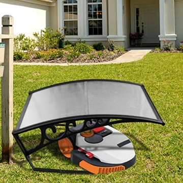 EINFEBEN Mähroboter Garage Dach Carport für Rasenmäher Automower 105x85x45cm Mähroboter Carport Schutzhülle Schutz vor Regen, Hagel und UV-Strahlen Kommt - 4