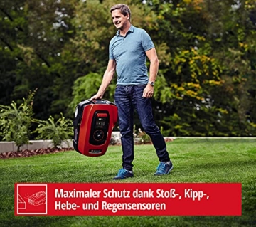 Einhell Mähroboter FREELEXO 1200 LCD BT (für bis zu 1200 m², Multizonen-Mäher, Bluetooth App-Steuerung, für Steigungen bis 35%, inkl. PXC-Akku und Installationszubehör) - 7