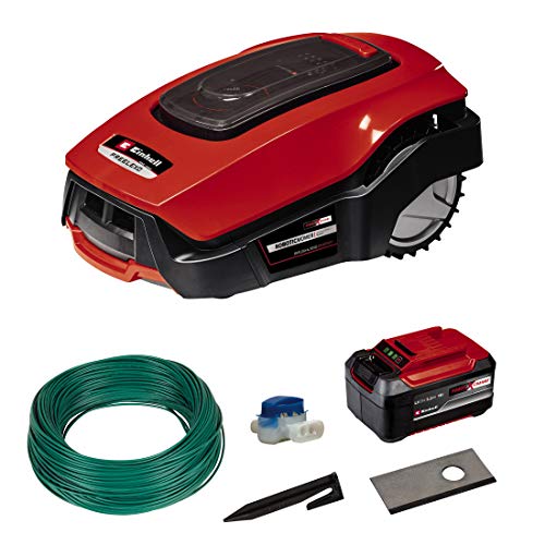 Einhell Mähroboter FREELEXO 1200 LCD BT (für bis zu 1200 m², Multizonen-Mäher, Bluetooth App-Steuerung, für Steigungen bis 35%, inkl. PXC-Akku und Installationszubehör) - 1