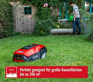 Einhell Mähroboter FREELEXO 350 Power X-Change (Li-Ion, Second-Area-Modus, bis 35% Steigung, für 350 m² Rasenfläche geeignet, Stoß-/Kipp-/Hebe-/Regensensor, inkl. Installations Kit) - 6