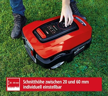 Einhell Mähroboter FREELEXO 350 Power X-Change (Li-Ion, Second-Area-Modus, bis 35% Steigung, für 350 m² Rasenfläche geeignet, Stoß-/Kipp-/Hebe-/Regensensor, inkl. Installations Kit) - 8