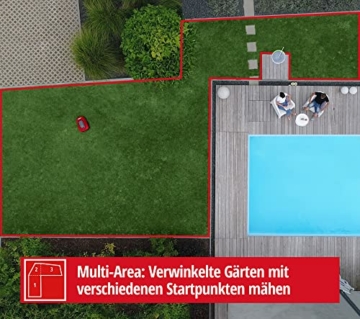 Einhell Mähroboter FREELEXO 350 Power X-Change (Li-Ion, Second-Area-Modus, bis 35% Steigung, für 350 m² Rasenfläche geeignet, Stoß-/Kipp-/Hebe-/Regensensor, inkl. Installations Kit) - 9