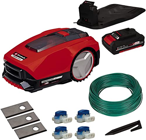 Einhell Mähroboter FREELEXO 350 Power X-Change (Li-Ion, Second-Area-Modus, bis 35% Steigung, für 350 m² Rasenfläche geeignet, Stoß-/Kipp-/Hebe-/Regensensor, inkl. Installations Kit) - 1