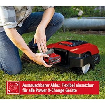 Einhell Mähroboter FREELEXO Kit 600 Power X-Change (für 600 m², Multizonenmäher, Bluetooth App, inkl. 2,5 Ah PXC Akku, 140 m Draht, 200 Haken, 3 Klingen, 4 Klemmen, Installationsset) - 4