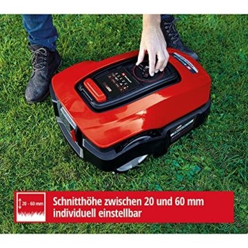 Einhell Mähroboter FREELEXO Kit 600 Power X-Change (für 600 m², Multizonenmäher, Bluetooth App, inkl. 2,5 Ah PXC Akku, 140 m Draht, 200 Haken, 3 Klingen, 4 Klemmen, Installationsset) - 8