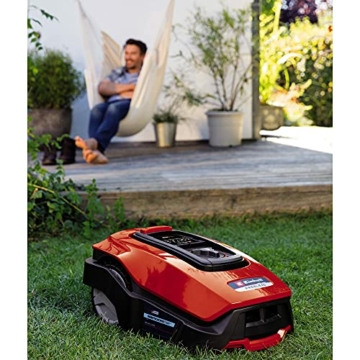 Einhell Mähroboter FREELEXO Kit 600 Power X-Change (für 600 m², Multizonenmäher, Bluetooth App, inkl. 2,5 Ah PXC Akku, 140 m Draht, 200 Haken, 3 Klingen, 4 Klemmen, Installationsset) - 10