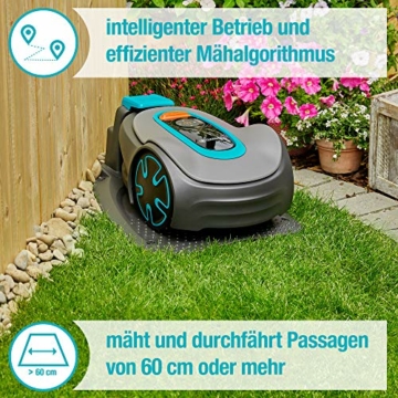 Gardena Mähroboter SILENO minimo 250 m²: intelligenter Rasenmäher mit optimaler Konnektivität, mit Gardena Bluetooth® App programmierbar, DE-Version (15201-20) - 5
