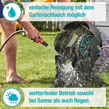 Gardena SILENO city: Mähroboter bis 500 m² Rasenfläche, Bluetooth-App bedienbar, Schnitthöhe 20 - 50 mm, LCD Display, Diebstahlschutz, inkl. Begrenzungskabel, Haken und Verbinder (15002-20) - 4