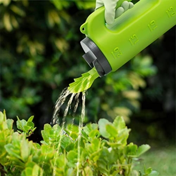 Housekeeps Handstreuer, ganzjährig einsetzbares Streugerät für Dünger, Rasensamen, Splitt & Streusalz, Ganzjahresstreuer mit gleichmäßigem Fächerauslauf-Verteiler, Garten Saatgutverteiler, 2 l - 8