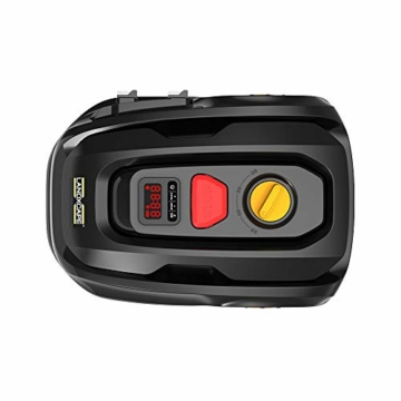 LANDXCAPE Mährobot LX799 für bis zu 300m² & 25% Steigung Automatischer Rasenmäher mit Seitenlast-Digitalanzeige 3-Messer-Schneid-/Mulchsystem Stoßerkennung Vernetzter Garten Roboter Schwarz/Organge - 3