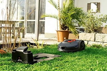 Mähroboter bis zu 500 qm² | 18cm Schnittbreite | 20-60 mm Schnitthöhe | Regensensor | Wireless App-gesteuert | Digitale Anzeige | 35% Steigung | Practixx PX-RRM-500Wi Akku Rasenmäher - 7