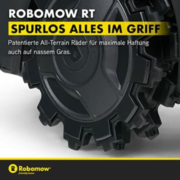 ROBOMOW RT700 Robotermäher/Rasenroboter für Flächen bis 700 qm | 4,3 Ah; 18cm Schnittbreite; einfache Installation, selbstreinigend und inkl. schwimmendem Mähdeck, Mulchreiniger - 8