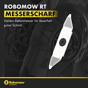 ROBOMOW RT700 Robotermäher/Rasenroboter für Flächen bis 700 qm | 4,3 Ah; 18cm Schnittbreite; einfache Installation, selbstreinigend und inkl. schwimmendem Mähdeck, Mulchreiniger - 10