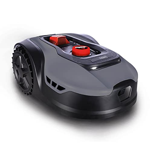 Scheppach Mähroboter RLM500W bis zu 500 qm² | 18cm Schnittbreite | 20-60 mm Schnitthöhe | Regensensor | WiFi & BT | App gesteuert | 35% Steigung | inkl. Station, 9 Messer, 100m Kabel & 130 Bodenhaken - 1