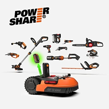 WORX Landroid PLUS WR167E Mähroboter für Gärten bis 700 qm mit WLAN, Bluetooth und schwimmendem Mähdeck - 9