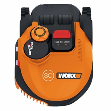 Worx Landroid SO500i Mähroboter – Automatischer Rasenmäher für bis zu 500 qm mit WLAN-Verknüpfung (App-Steuerung) und verstellbarer Schnitthöhe – 54,2 x 40,1 x 23,6 cm (L x B x H) - 2