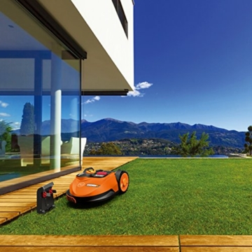 Worx Landroid SO500i Mähroboter – Automatischer Rasenmäher für bis zu 500 qm mit WLAN-Verknüpfung (App-Steuerung) und verstellbarer Schnitthöhe – 54,2 x 40,1 x 23,6 cm (L x B x H) - 5