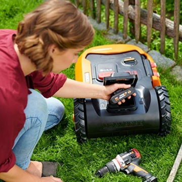 WORX Landroid WR900E Mähroboter – Akkurasenmäher für kleine Gärten mit bis zu 500m² – Selbstfahrender Rasenmäher für einen ordentlichen Rasenschnitt – Inklusive Anti-Kollisions-System - 6