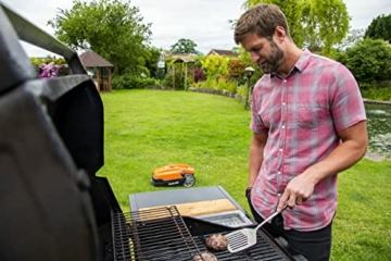 YARD FORCE Mähroboter Classic 500 bis zu 500 qm - Selbstfahrender Rasenmäher Roboter mit Kantenschneide-Funktion, Regensensor, bürstenloser Motor, 40% Steigung und Wochentags-Bedienfeld - 4