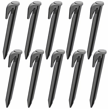 Yardforce ® kompatible Haken Nägel Mähroboter Kabel Befestigungs Heringe Erdanker - verstärkter HQ ABS, Stück:100 - 2
