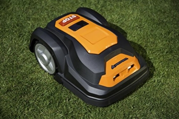 YardForce SA600H Mähroboter - Selbstfahrender Rasenmäher Roboter mit Begrenzungsdraht & Touch Display - Akku Rasenroboter für bis zu 600m² Rasen & 50% Steigung - 4