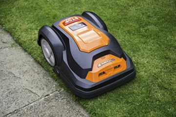 YardForce SA600H Mähroboter - Selbstfahrender Rasenmäher Roboter mit Begrenzungsdraht & Touch Display - Akku Rasenroboter für bis zu 600m² Rasen & 50% Steigung - 6