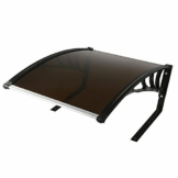 Zelsius Mähroboter Garage | 77 x 103 x 45,5 cm | dunkelbraun | Garage für Mähroboter, Überdachung für Rasenroboter, Rasenmähroboter Garage - 1