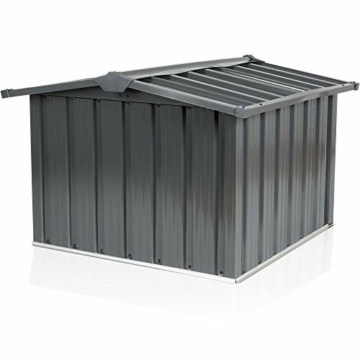 Zelsius Mähroboter Garage Metall | 86,5 x 88 x 60 cm | Garage für Mähroboter, Überdachung für Rasenroboter, Rasenmähroboter Garage - 3