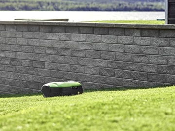 Greenworks Mähroboter Optimow 10 GRL110 (Akku-Rasenmäher selbstfahrend bis 1000m² smart GreenGuide app bis 35% Steigung 20-60mm Schnitthöhe bis zu 70min Mähzeit besonders leise mit Ladestation) - 7