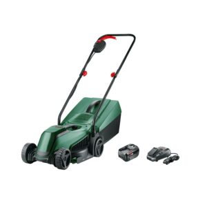 Bosch Rasenpflegeset mit Akku-Rasenmäher und Akku-Rasentrimmer