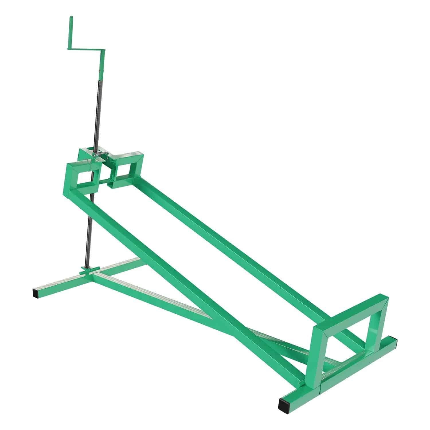 Juskys Rasentraktorheber mit Handschuhen Grün