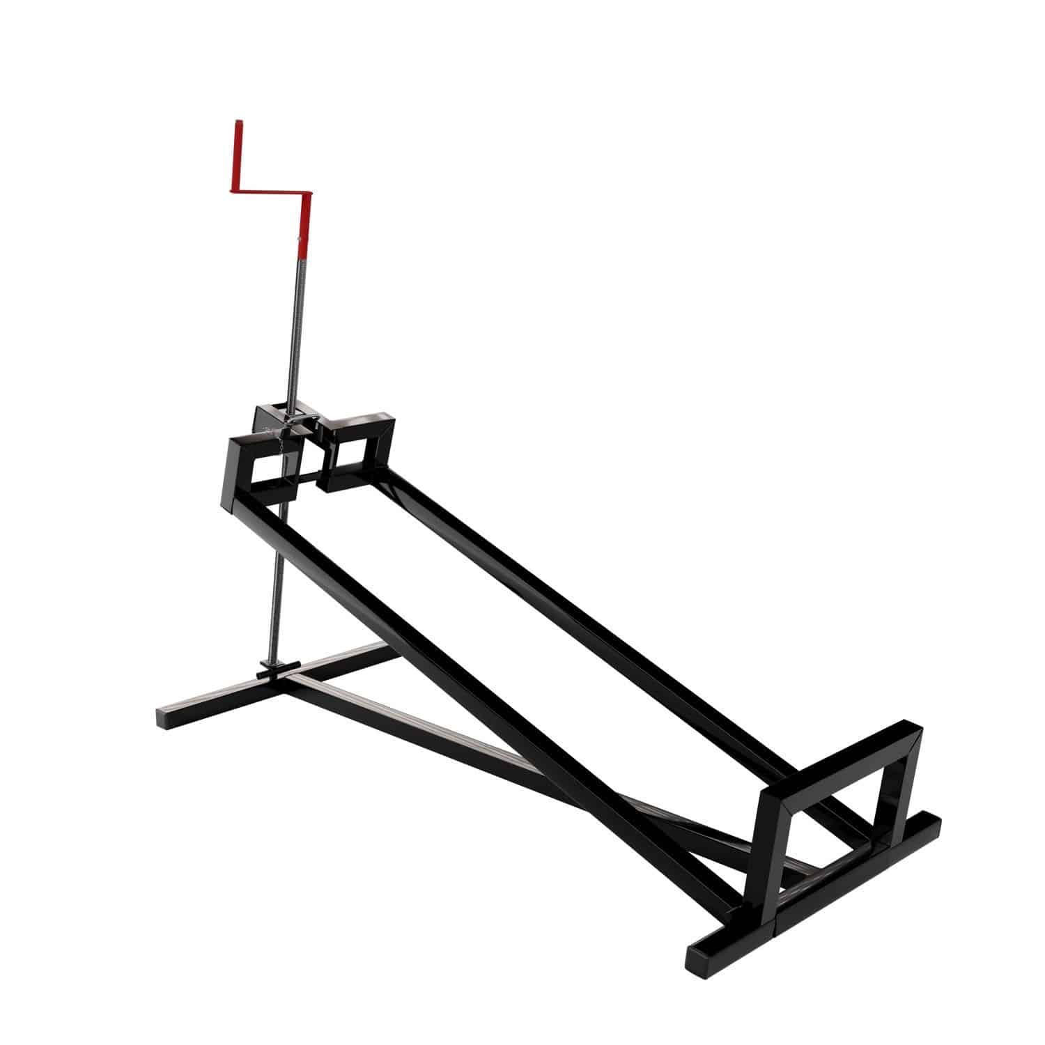 Juskys Rasentraktorheber mit Handschuhen Schwarz