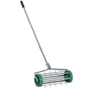 Outsunny Rasenlüfter Silber 139 x 43